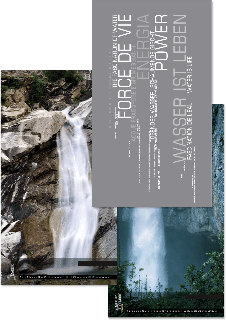 Waterfall_ Power_and_ Fascination_ Calendar PNG