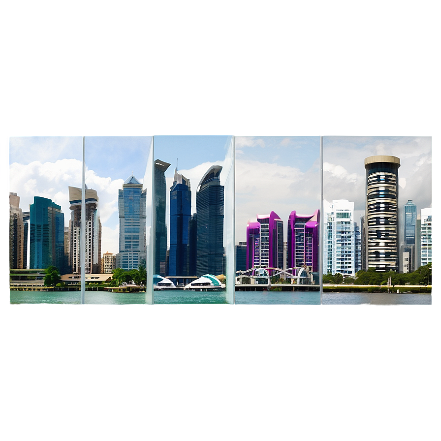 Waterfront City Panorama Png 37 PNG