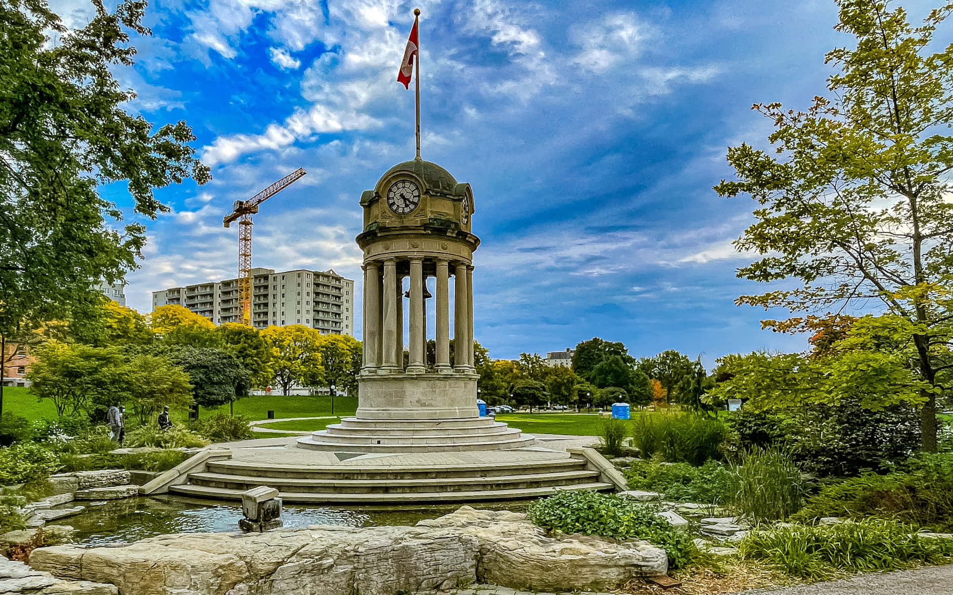 Download Waterloo Park Clock Tower Canada Wallpaper | Wallpapers.com