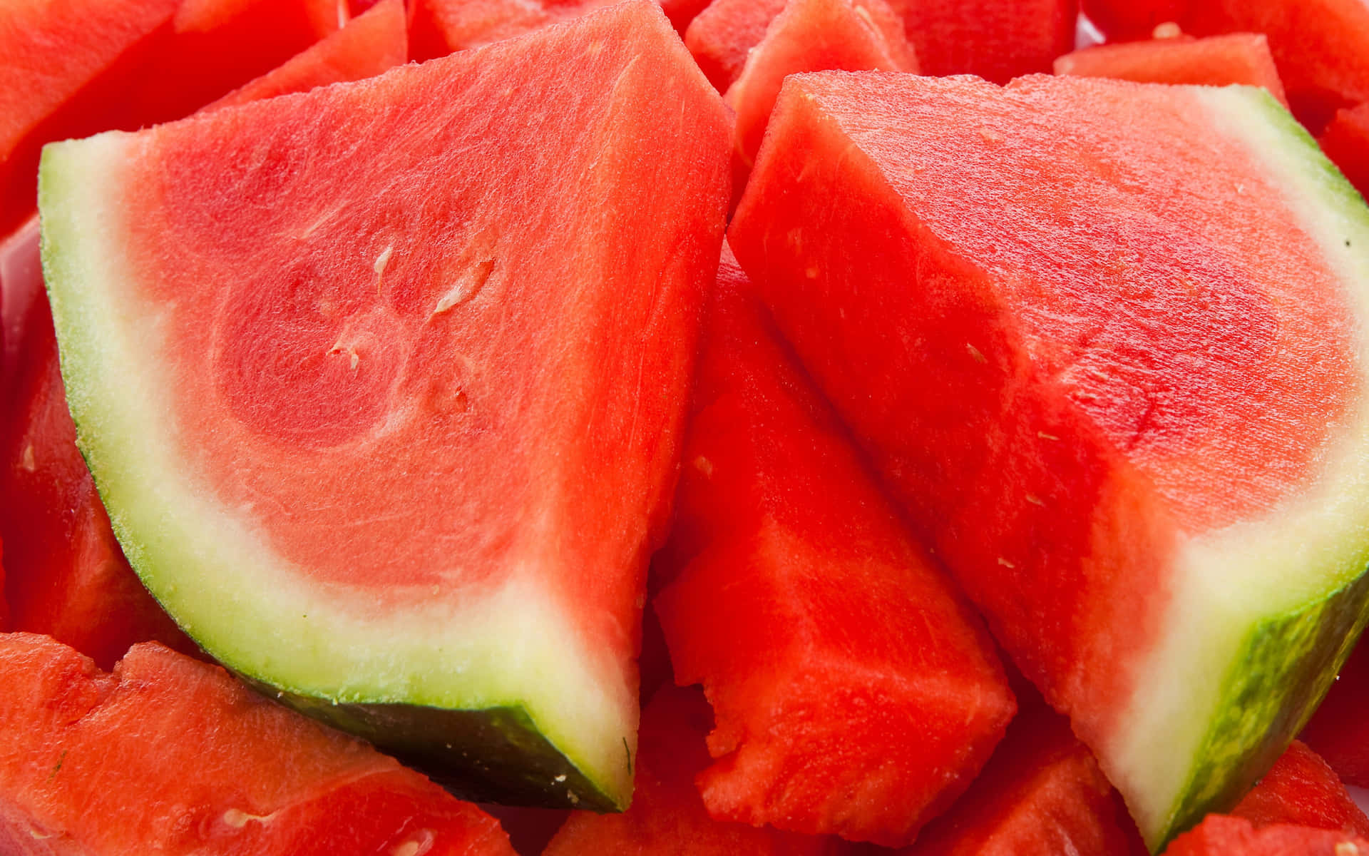 Läckerbakgrundmed Skivade Vattenmeloner
