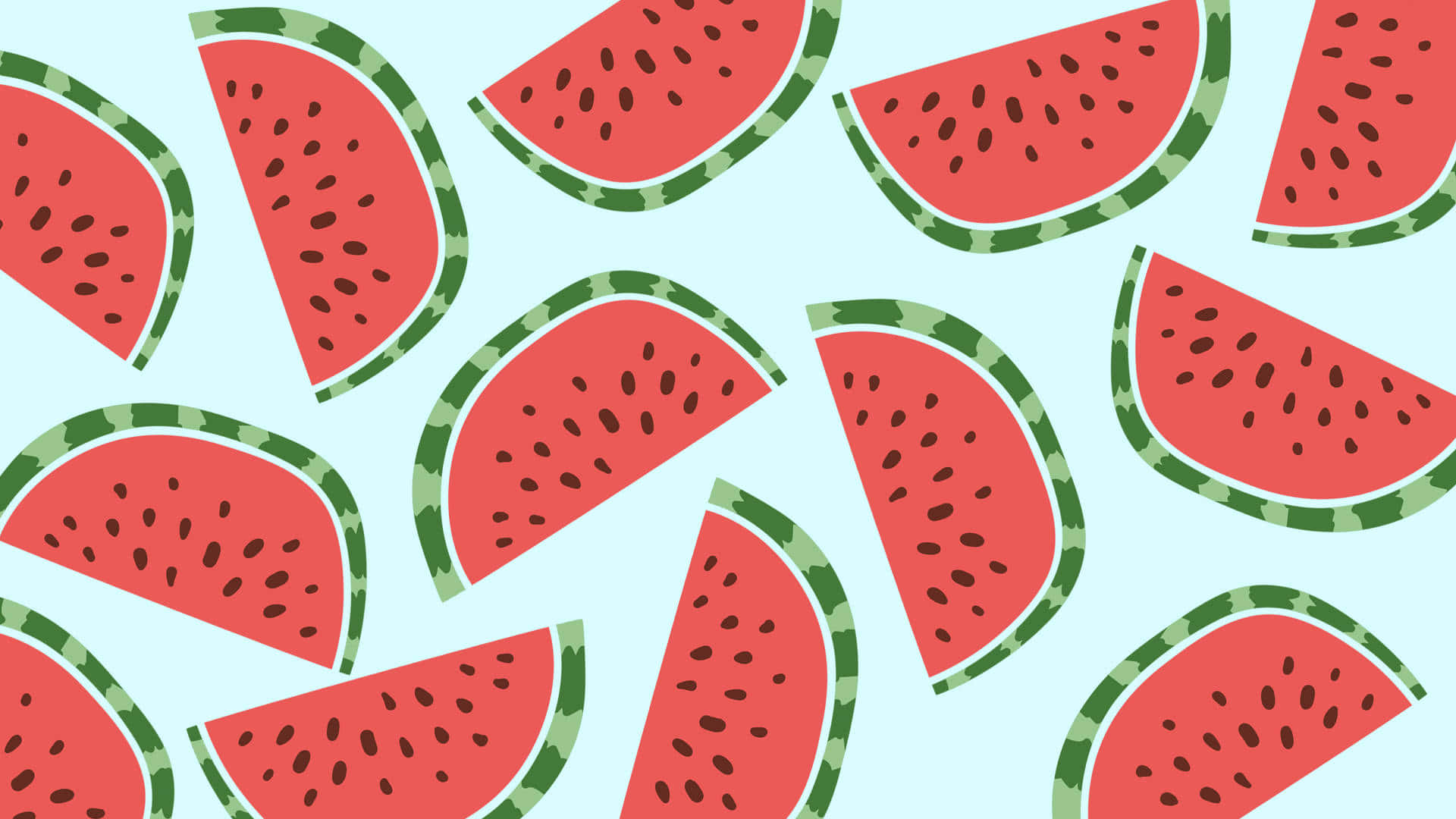 Artistic Several Sliced Watermelons Background