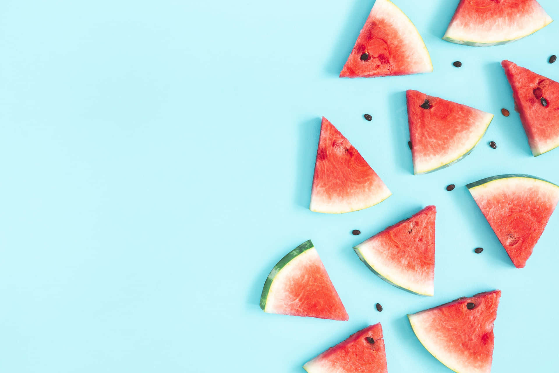 Ravishing Small Sliced Watermelons Background