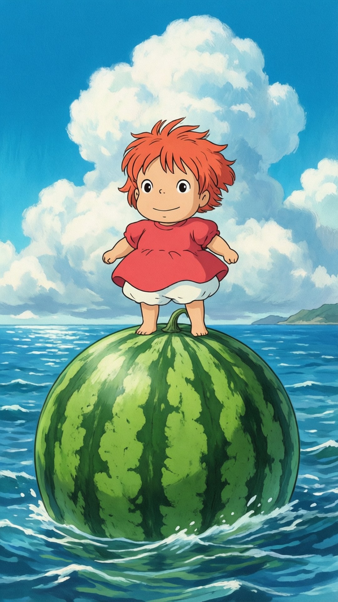 Watermelon Float Wallpaper