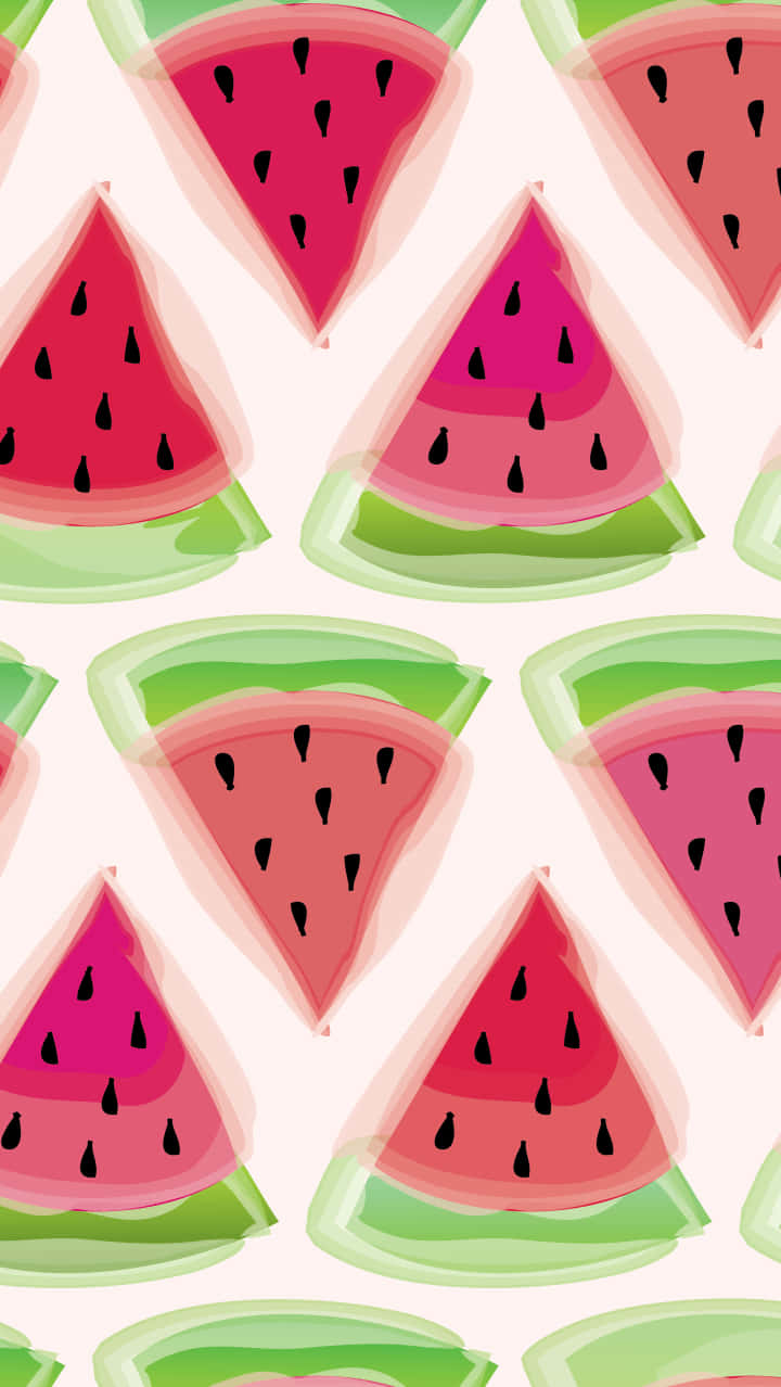 Nyd sommeren i stil med Watermelon Iphone Baggrund! Wallpaper