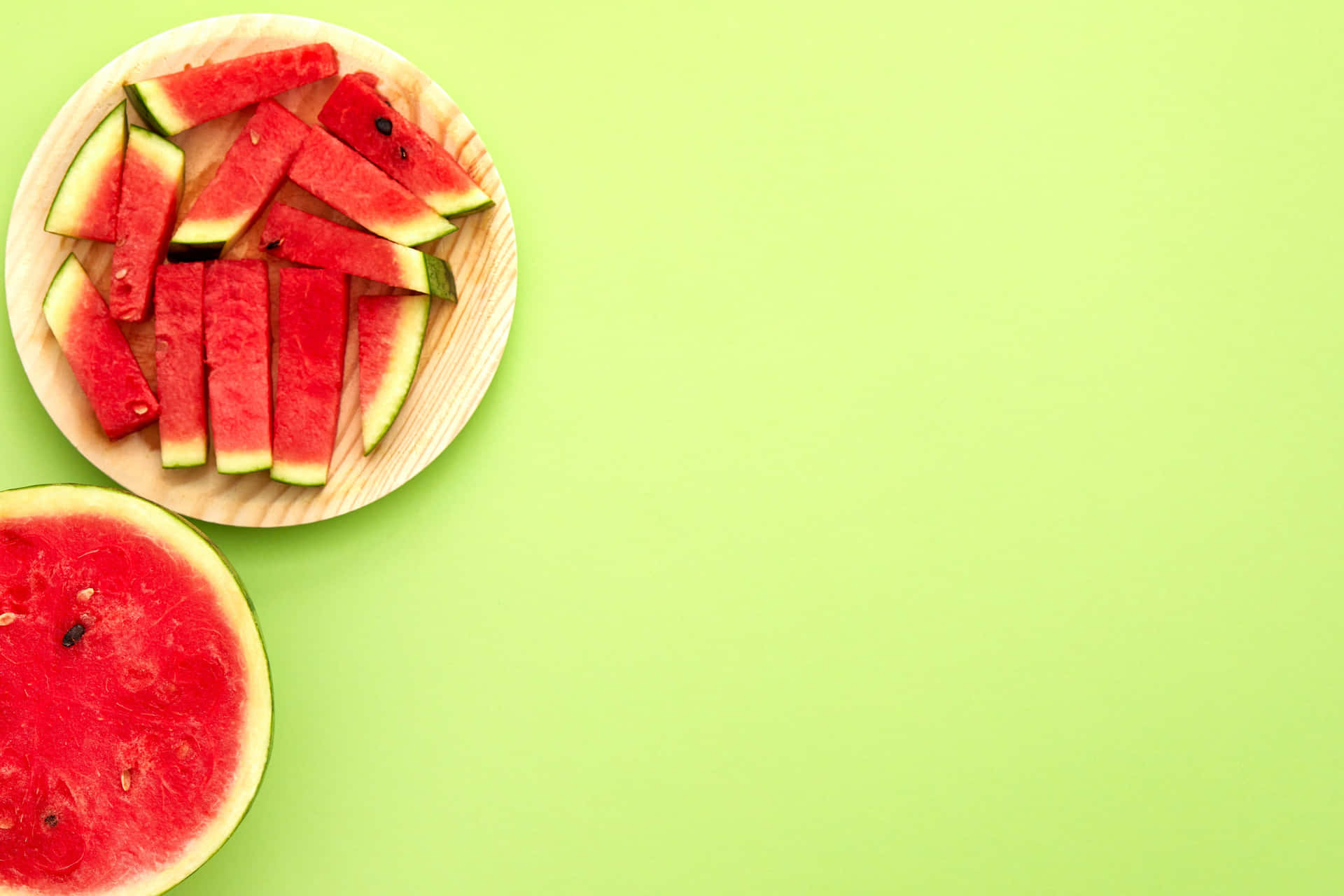 Genießeein Erfrischendes Stück Wassermelone