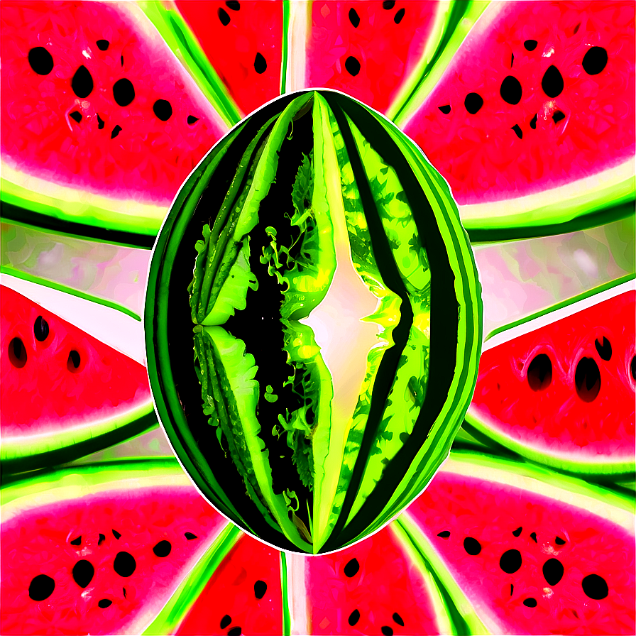 Watermelon Slice Silhouette Png 06132024 PNG