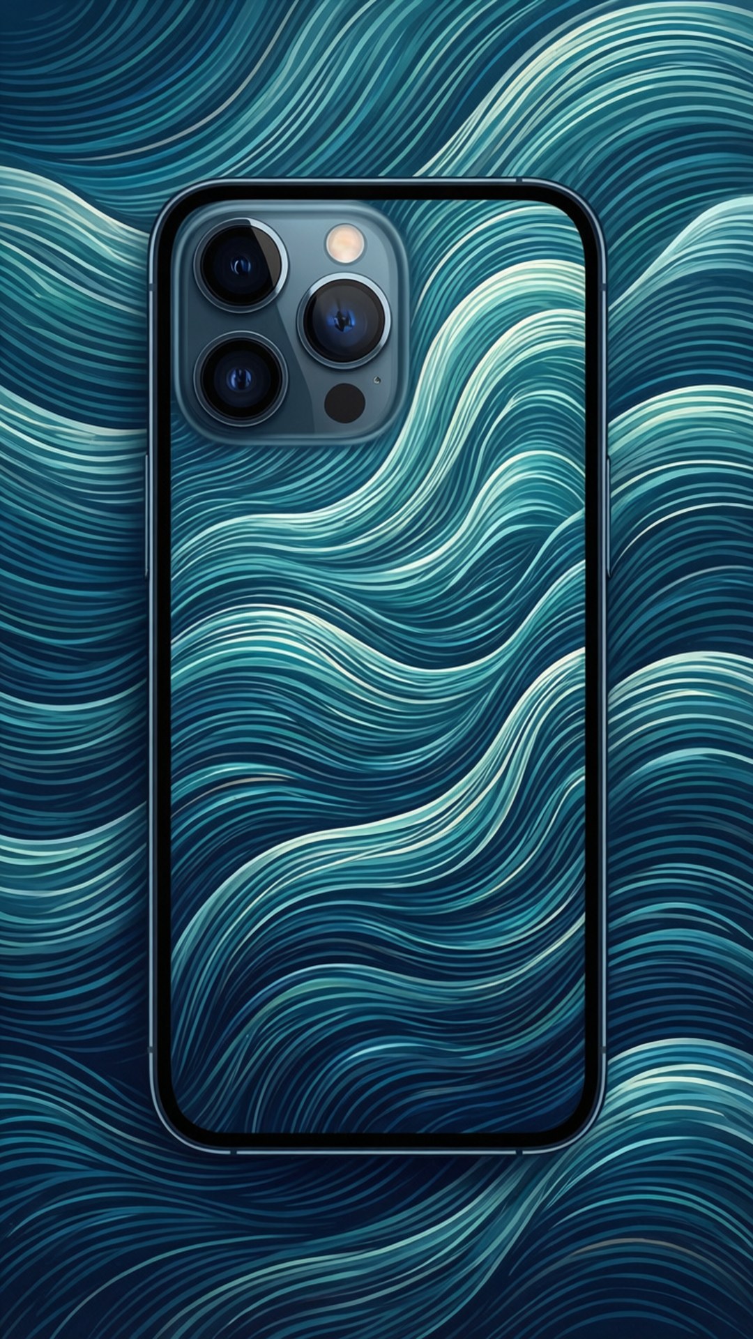Motif Vague iPhone Abstrait Fonds d'écran