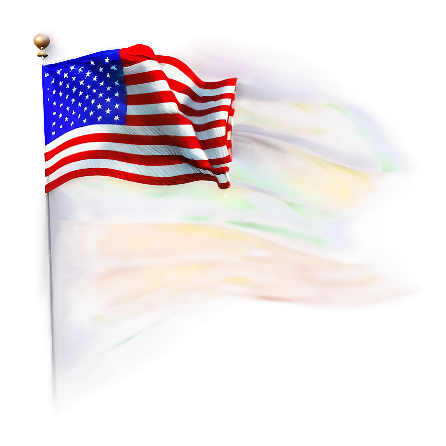 Waving American Flag Transparent Background Mod PNG