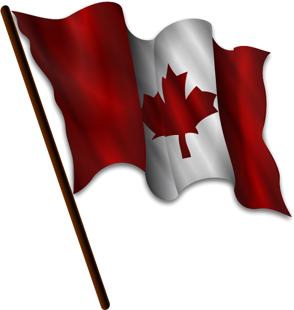 Waving Canada Flag PNG