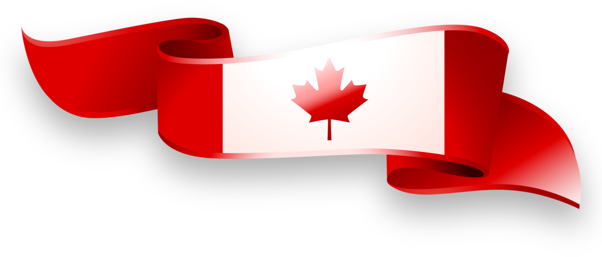 Waving Canadian Flag Graphic PNG