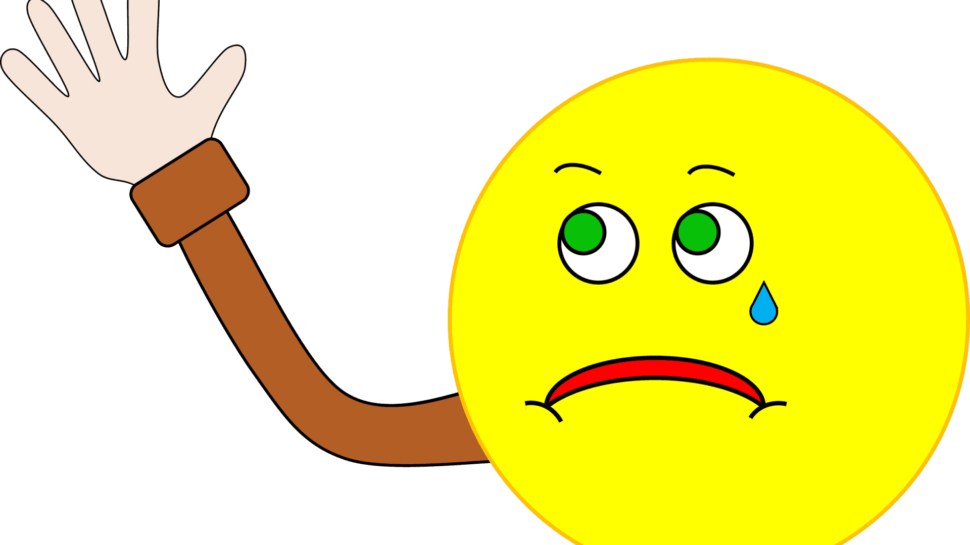 Waving Emoji Saying Goodbye PNG