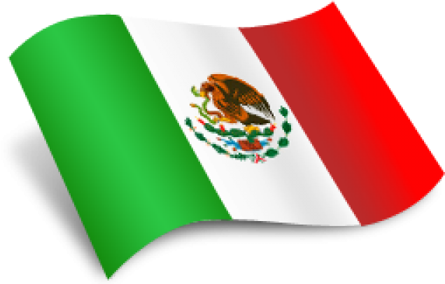 Waving Flagof Mexico PNG