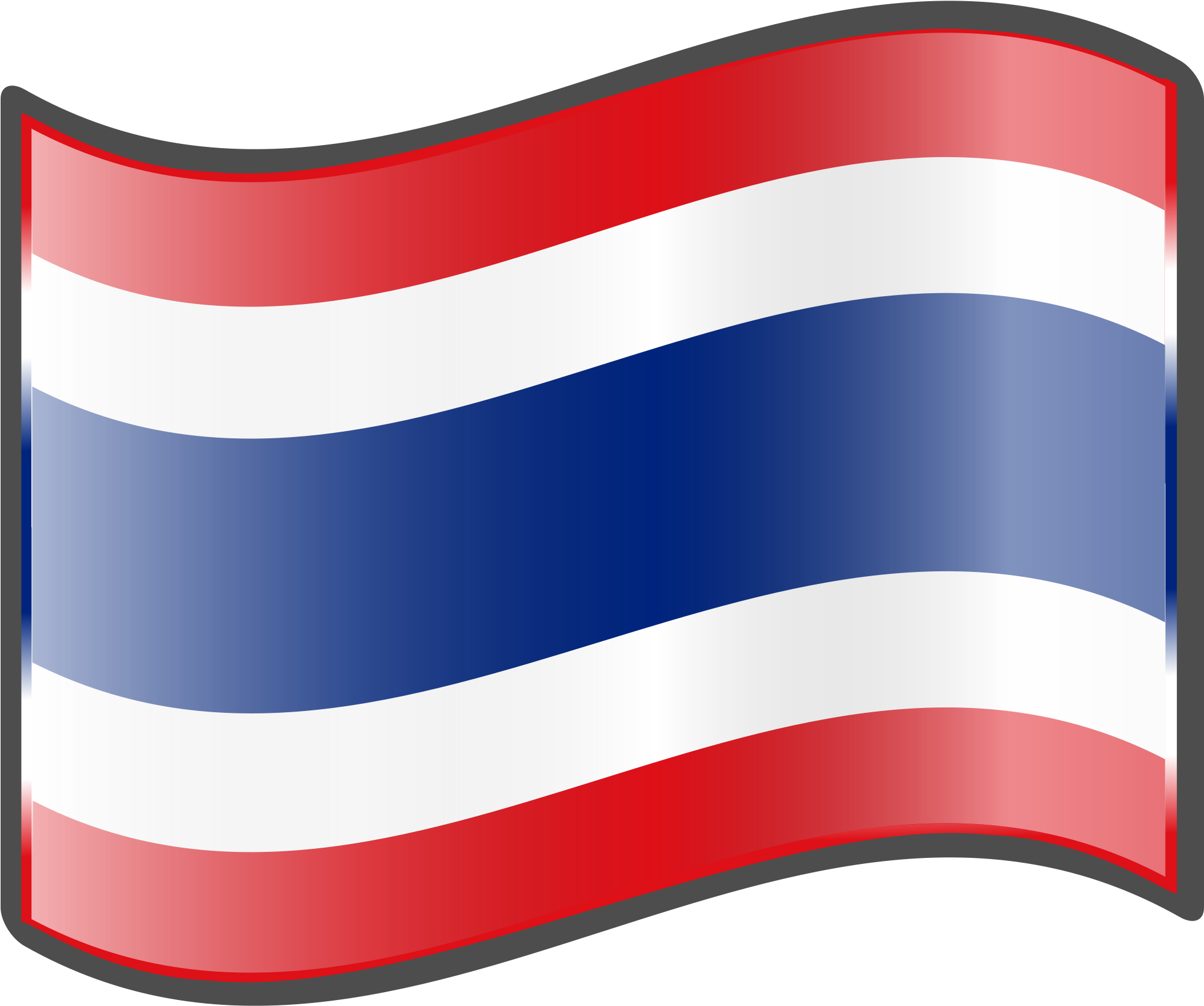 Waving Flagof Thailand PNG