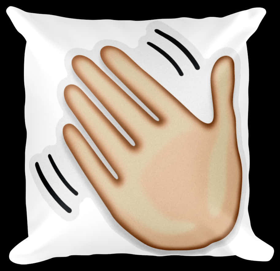 Waving Hand Pillow Emoji PNG