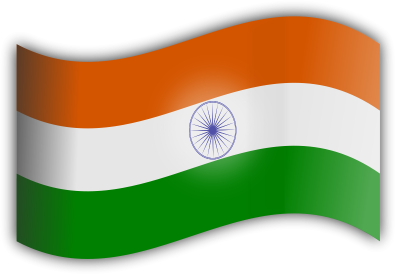 Waving Indian Flag Graphic PNG