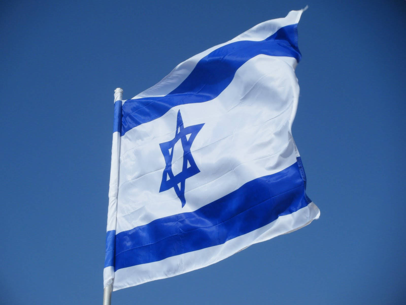 Waving Israel Flag Wallpaper