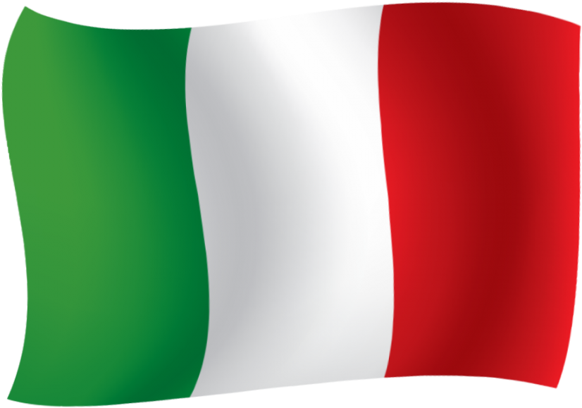 Waving Italian Flag PNG