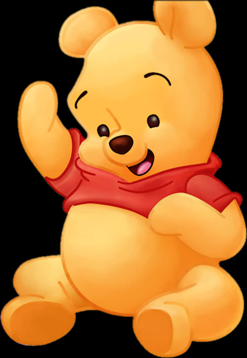 Waving Winniethe Pooh PNG