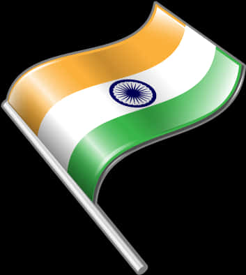 Waving_ Indian_ Flag_ Graphic PNG