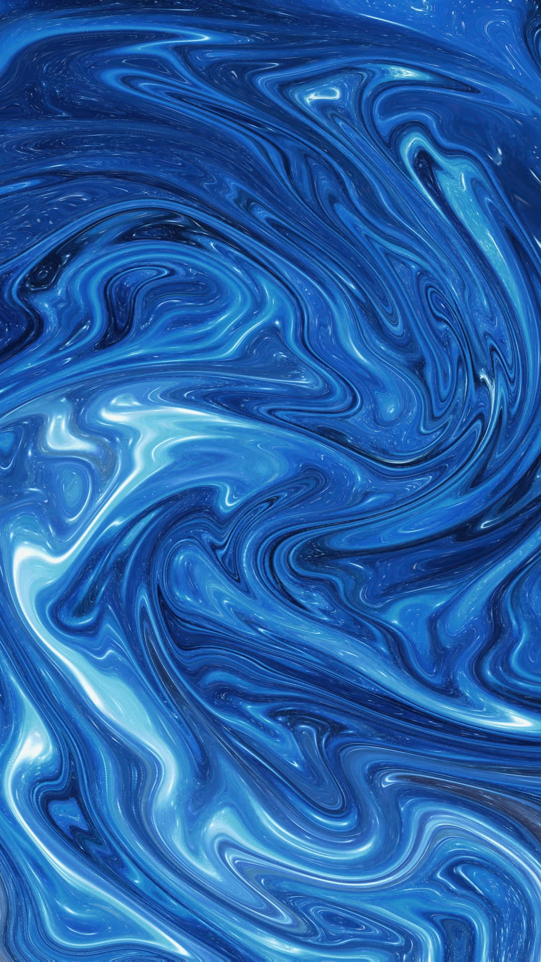 A Blue Liquid With Swirls And Swirls