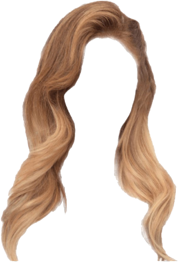 Wavy Blonde Hair Lock.png PNG