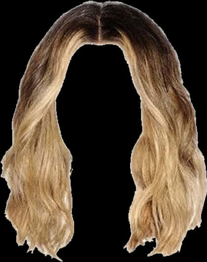Wavy Blonde Hair Transparent Background PNG