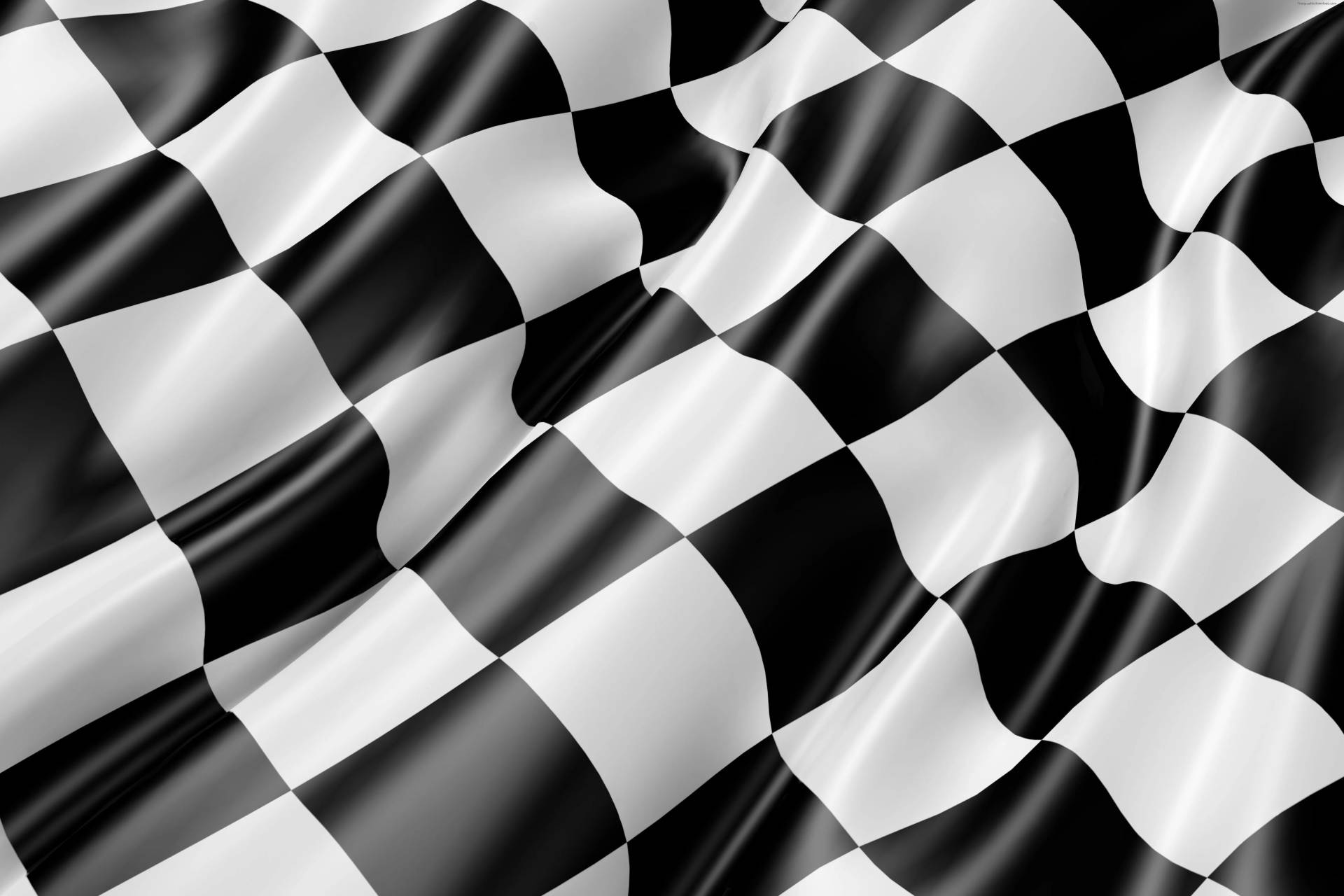 Wavy Checkered Flag Wallpaper