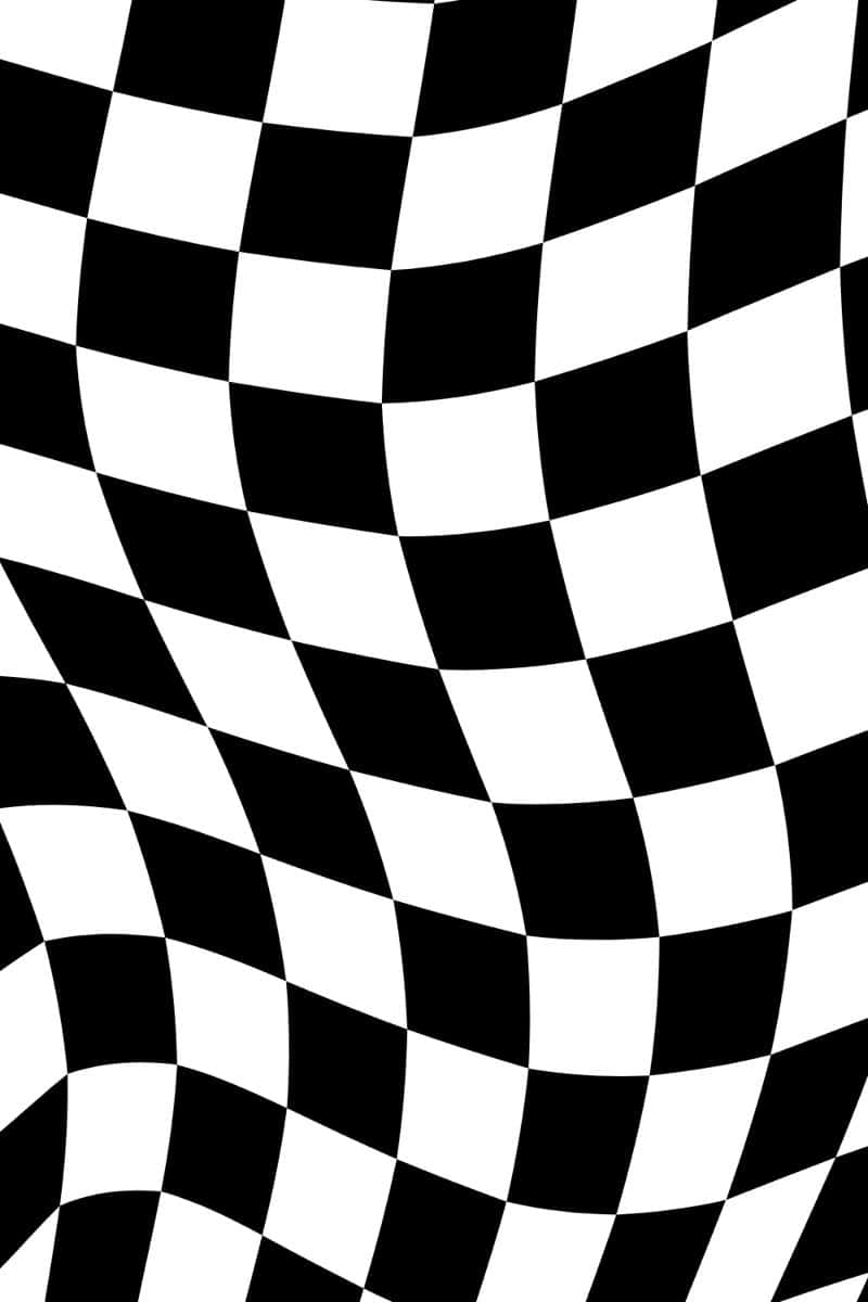 Wavy Checkered Pattern Wallpaper