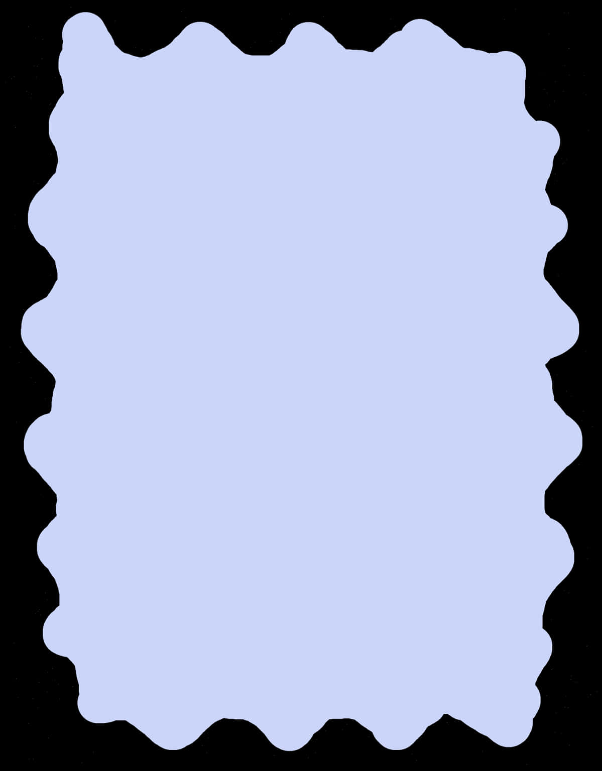 Wavy Edge Frame Design PNG