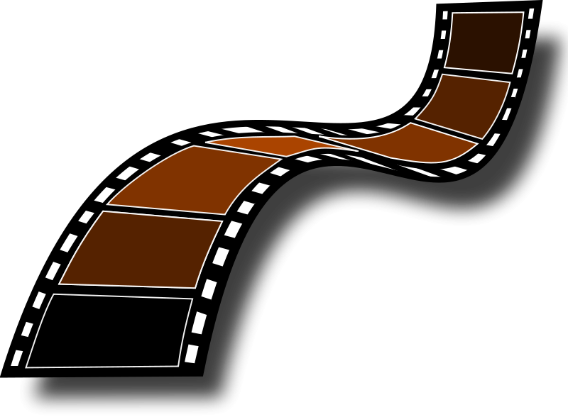 Wavy Film Strip Graphic PNG