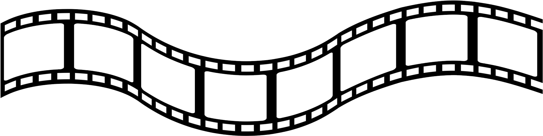 Wavy Filmstrip Vector PNG