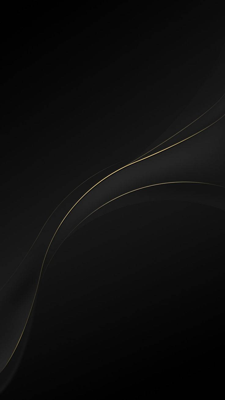 Wavy Graphic In Pitch Black Wallpaper