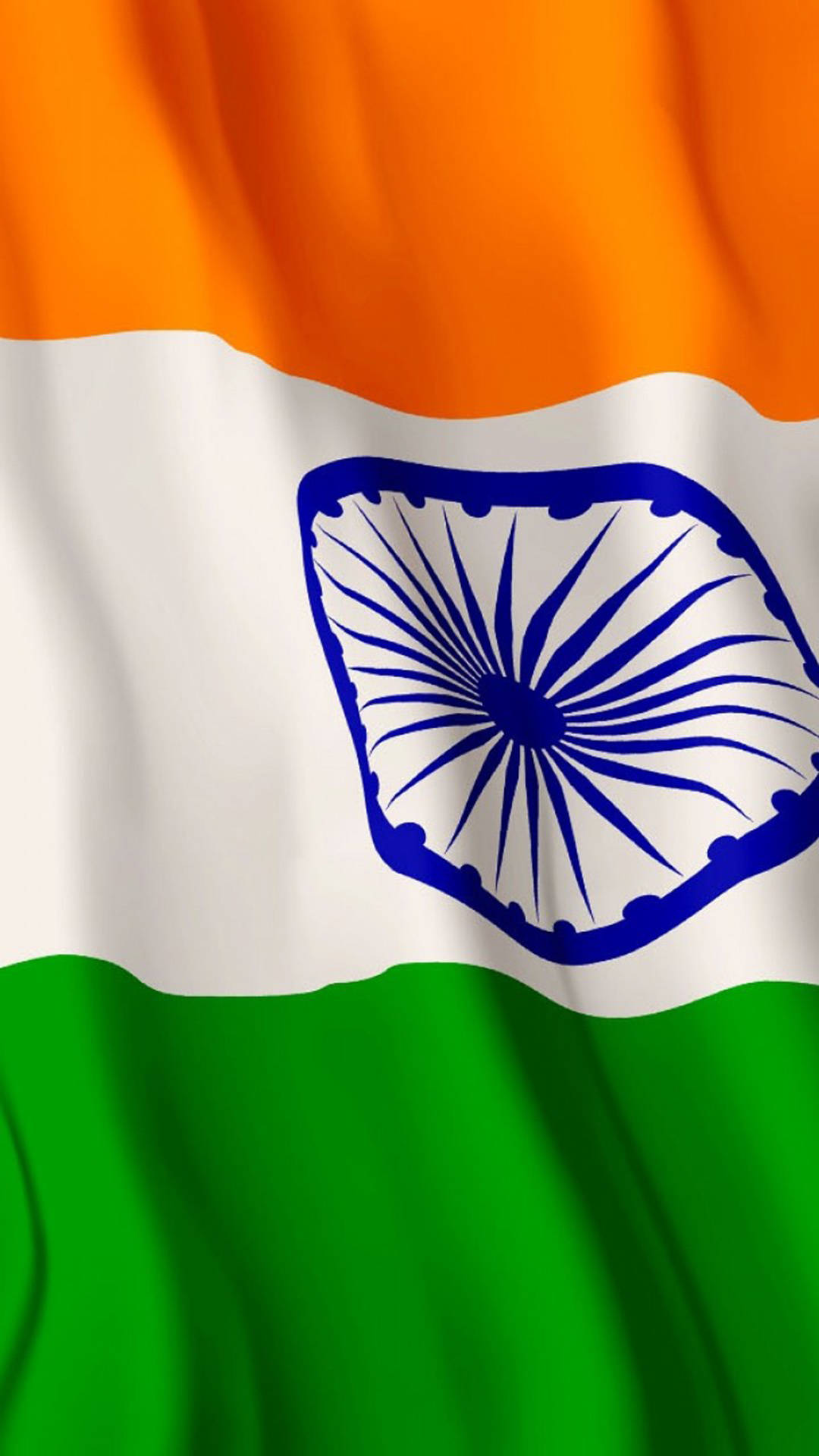 Fondode Pantalla Ondulante De La Bandera De India Para Móviles. Fondo de pantalla