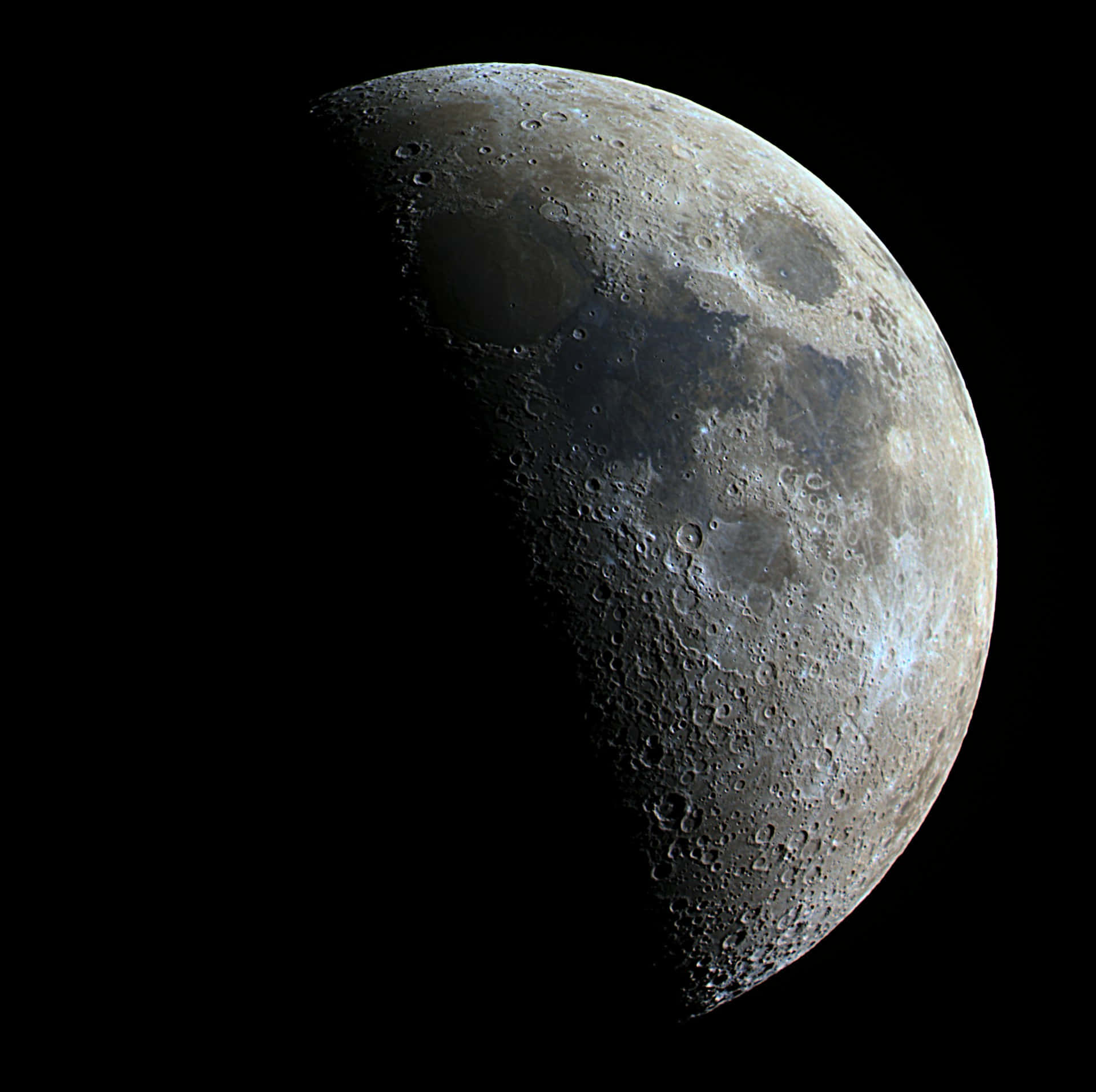 Waxing Gibbous Maan Kraters Achtergrond