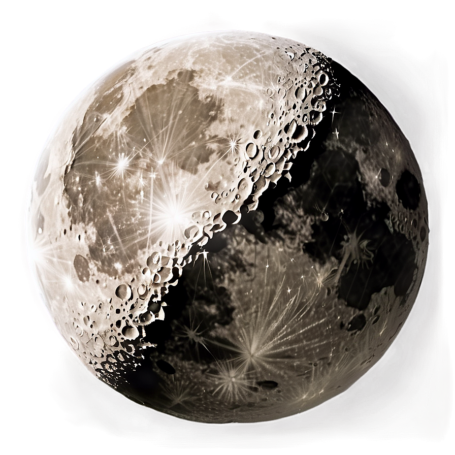 Waxing Moon Transparent Png Jui2 PNG