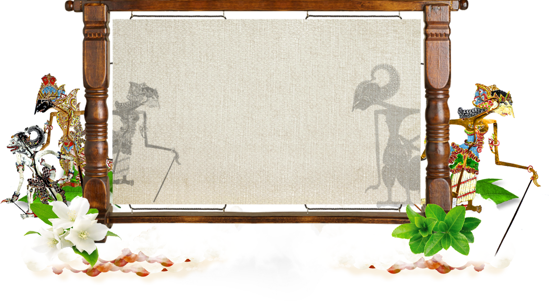 Wayang Kulit Shadow Puppet Frame PNG