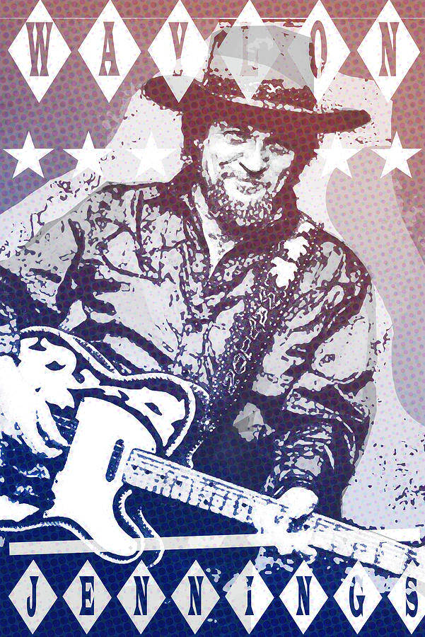 Waylon Jennings Poster Art Wallpaper