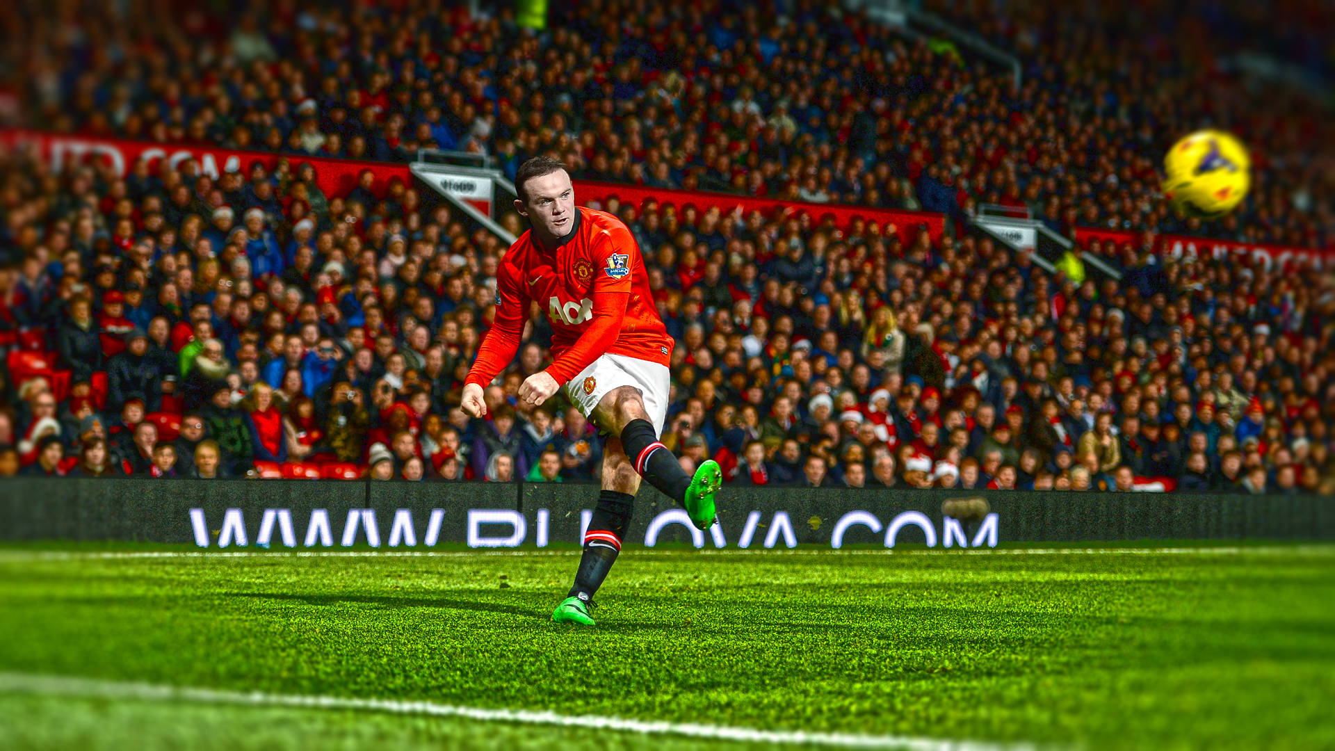Wayne Rooney In Football Stadium Picture