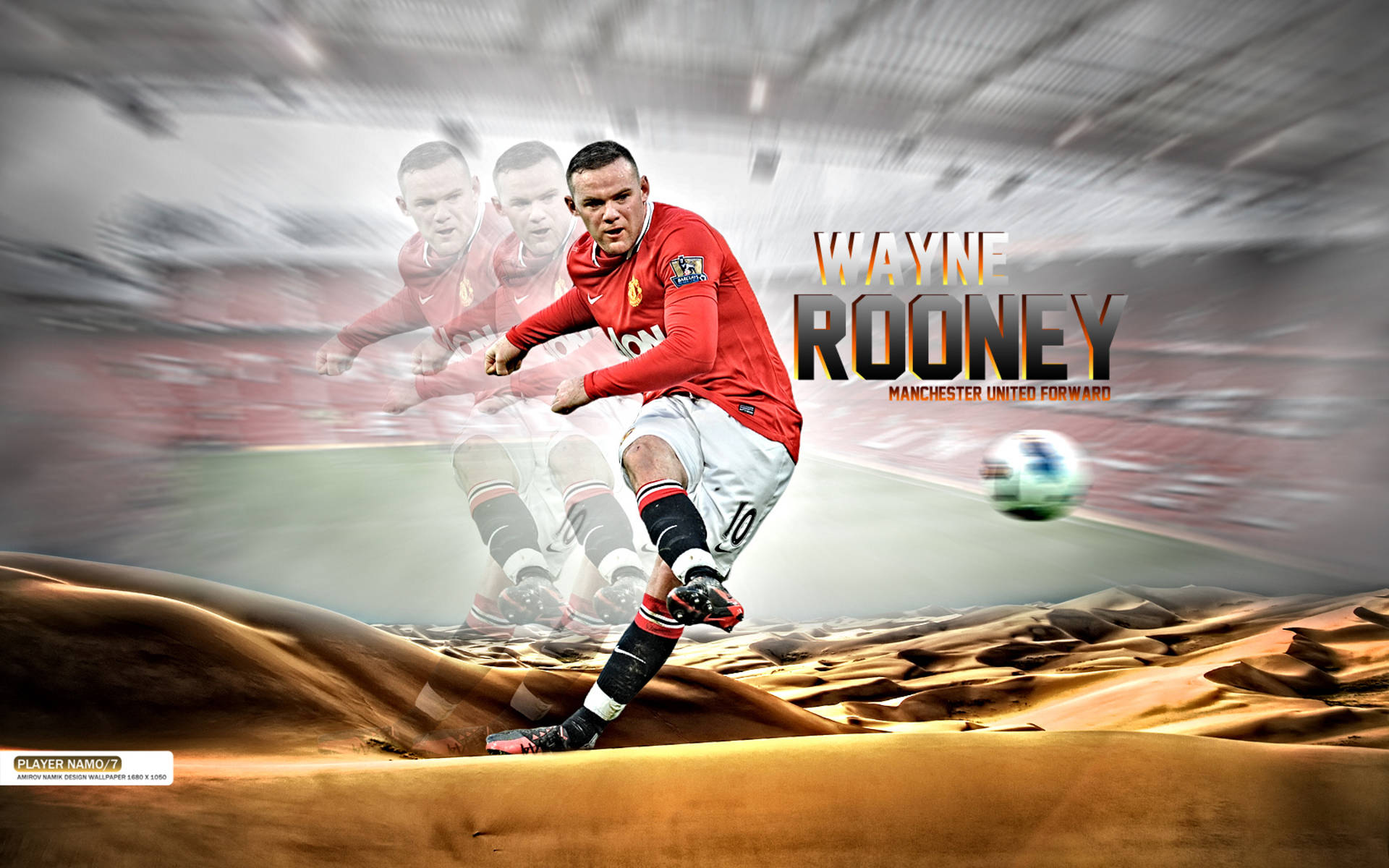 Wayne Rooney Manchester United Forward Picture