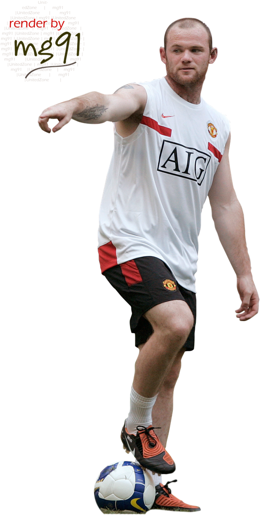 Wayne Rooney Manchester United Training PNG