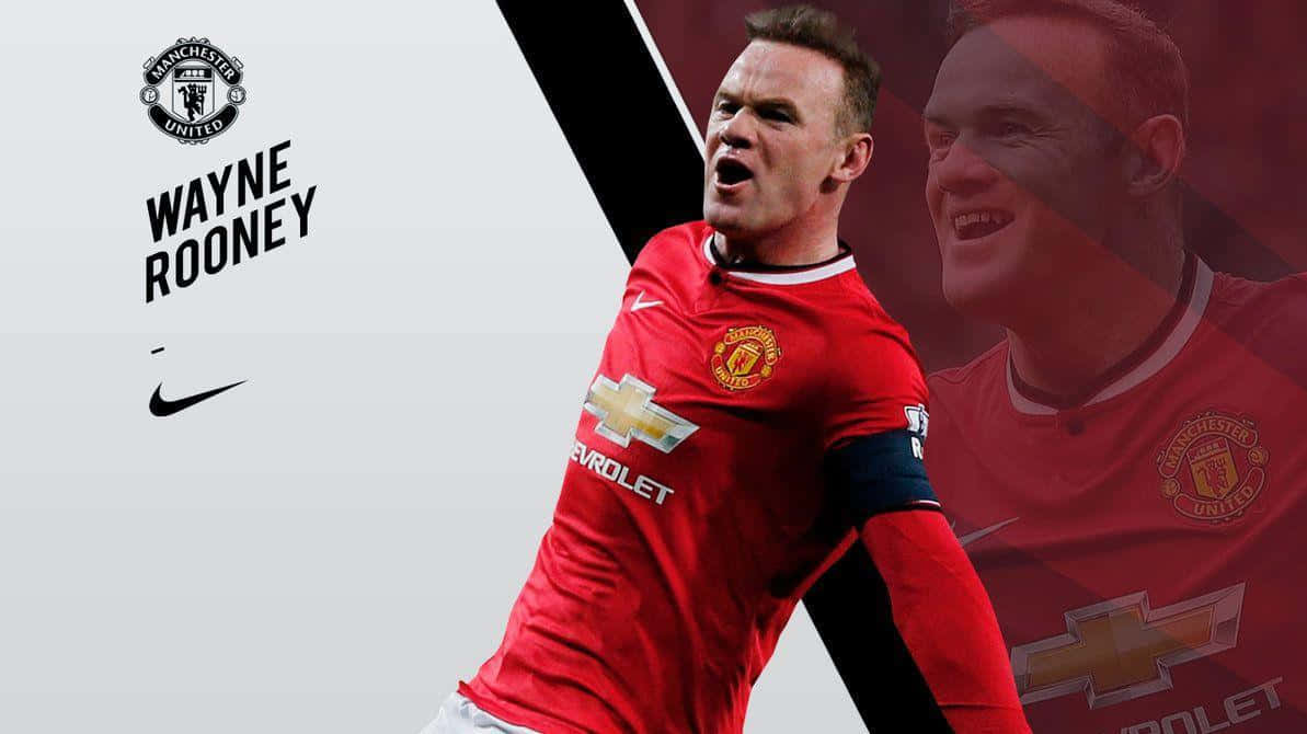 English footballer Wayne Rooney in action