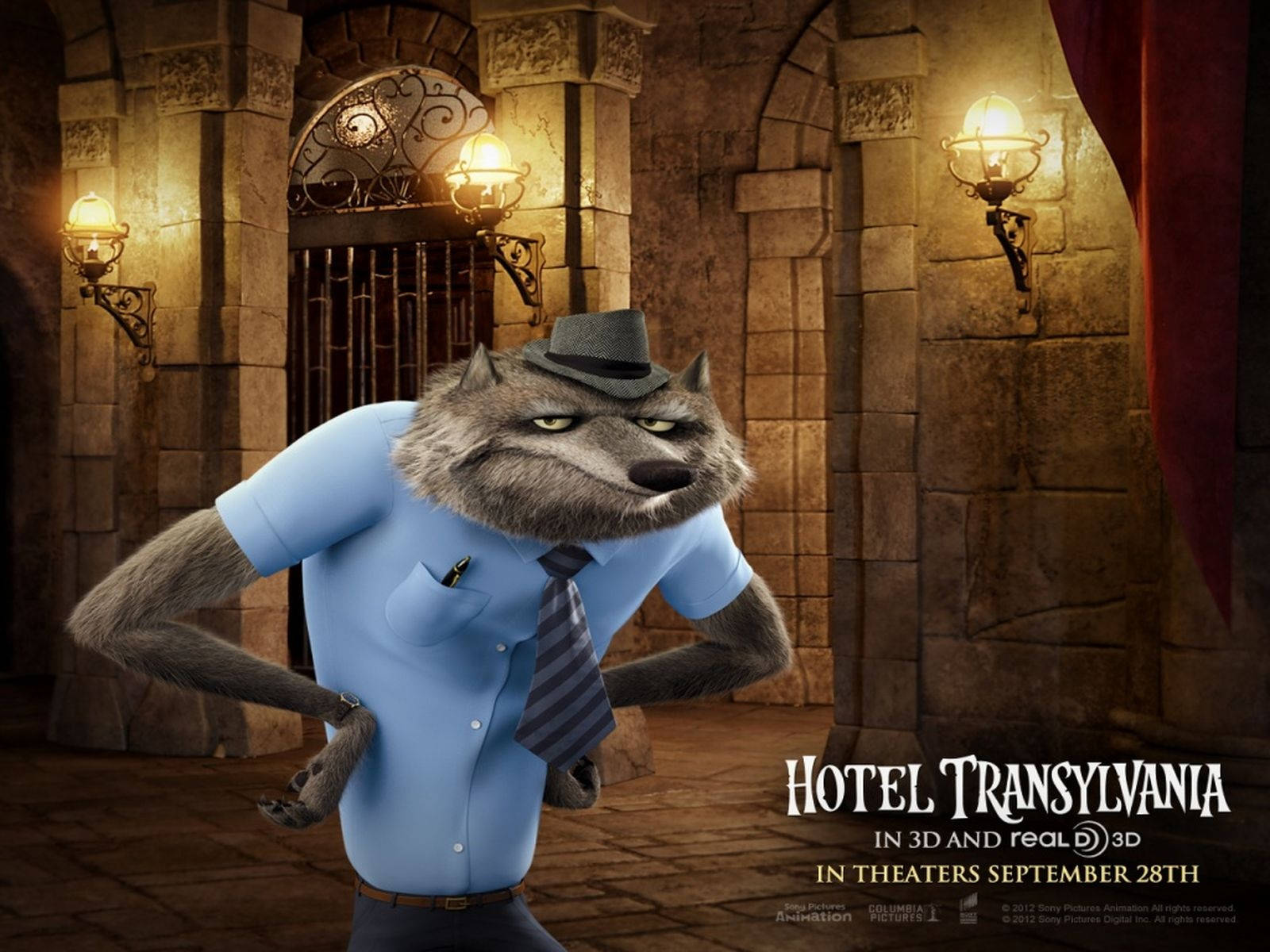 Waynehombre Lobo De Hotel Transylvania Fondo de pantalla
