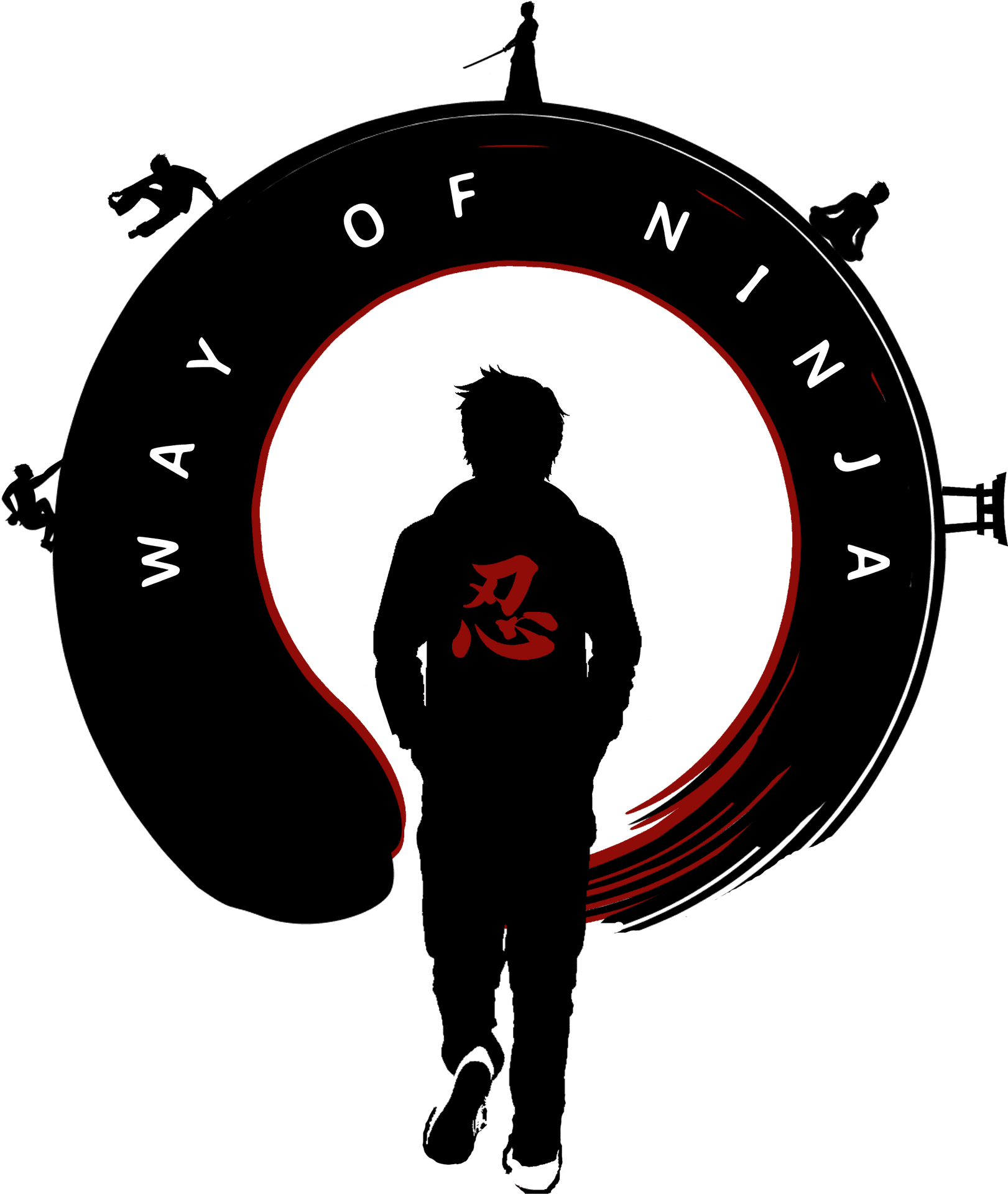 Wayof Ninja Silhouette Graphic PNG