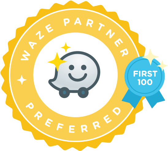 Waze Partner Preferred First100 Badge PNG