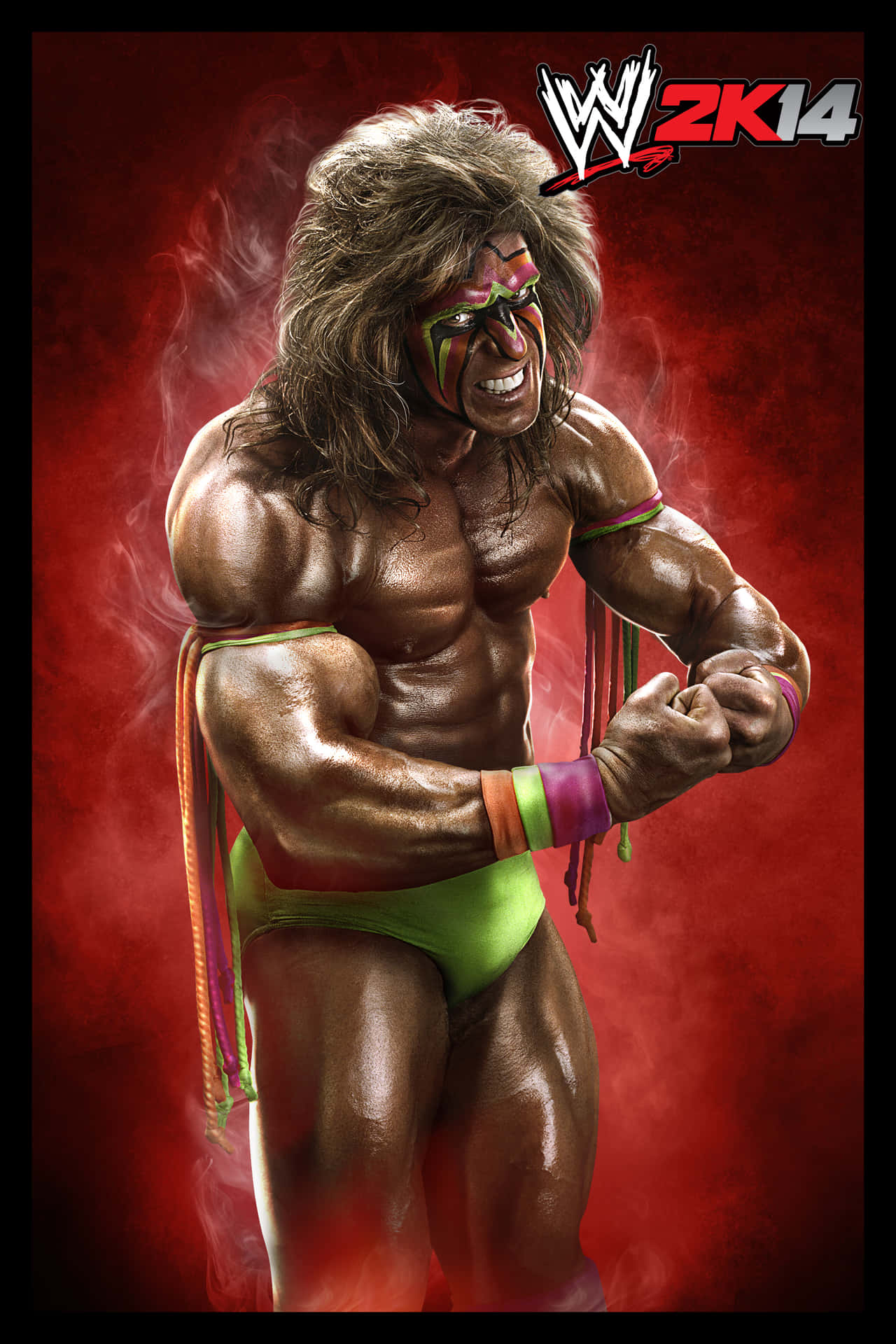Wcw Champion Ultimate Warrior Wwe 2k14 Digital Artwork Wallpaper