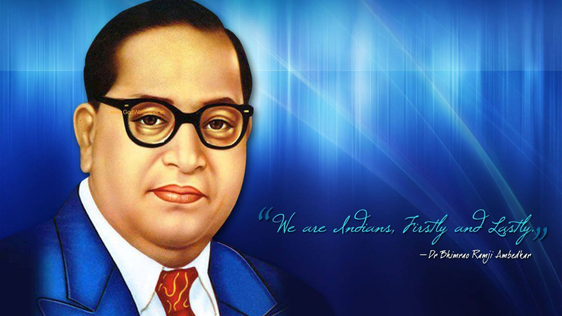 We Are Indians Quote Ambedkar 4k Wallpaper