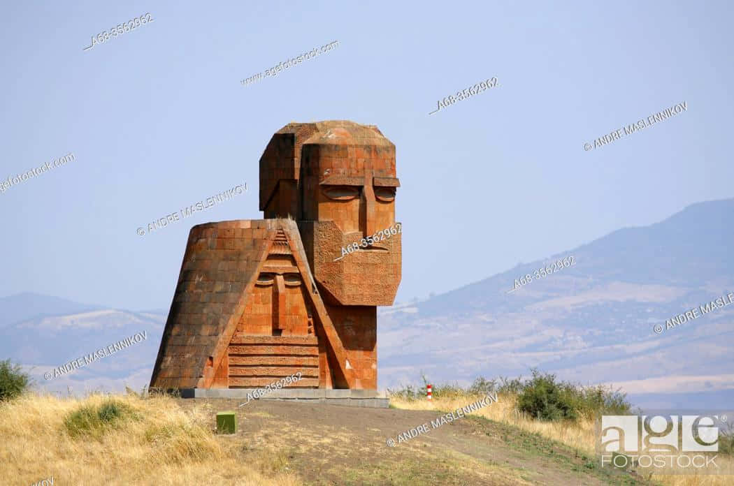 We Zijn Onze Bergen Monument Armenië Achtergrond