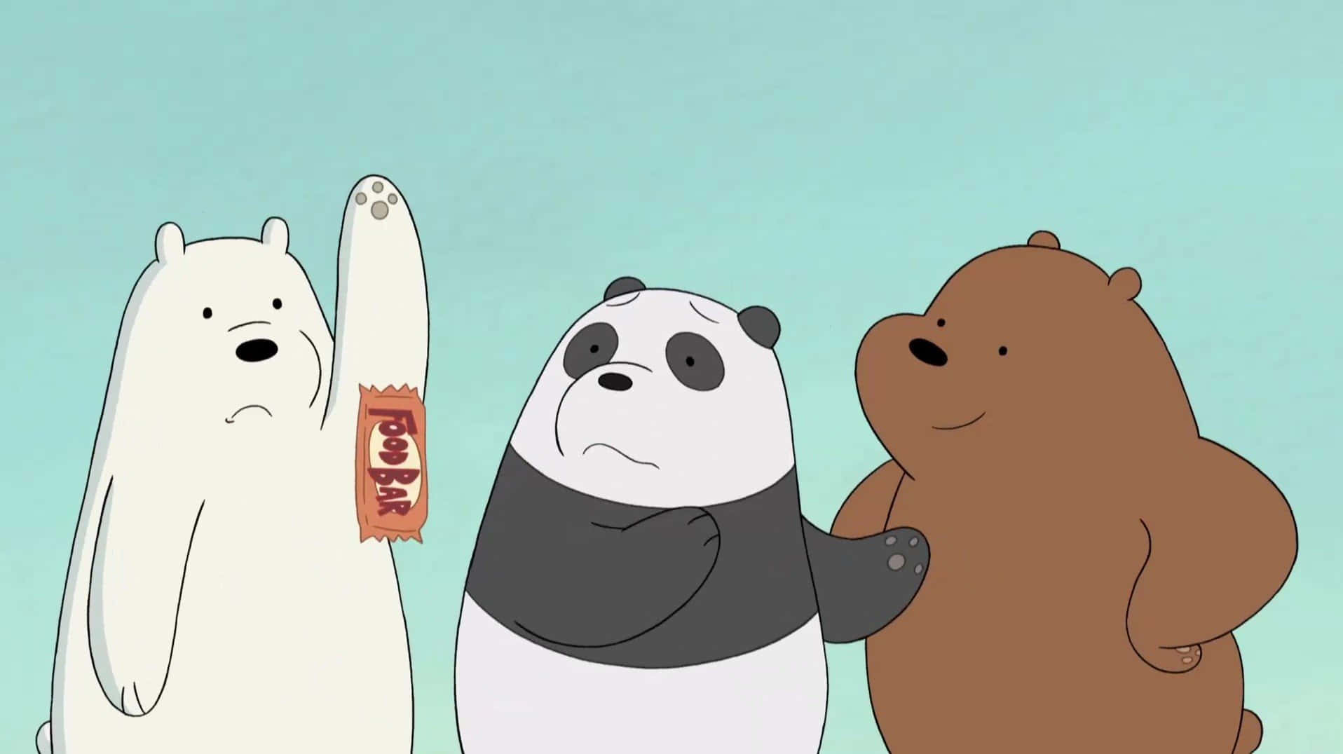 Grizzly,panda Und Ice Bear Erkunden Zusammen Die Stadt.