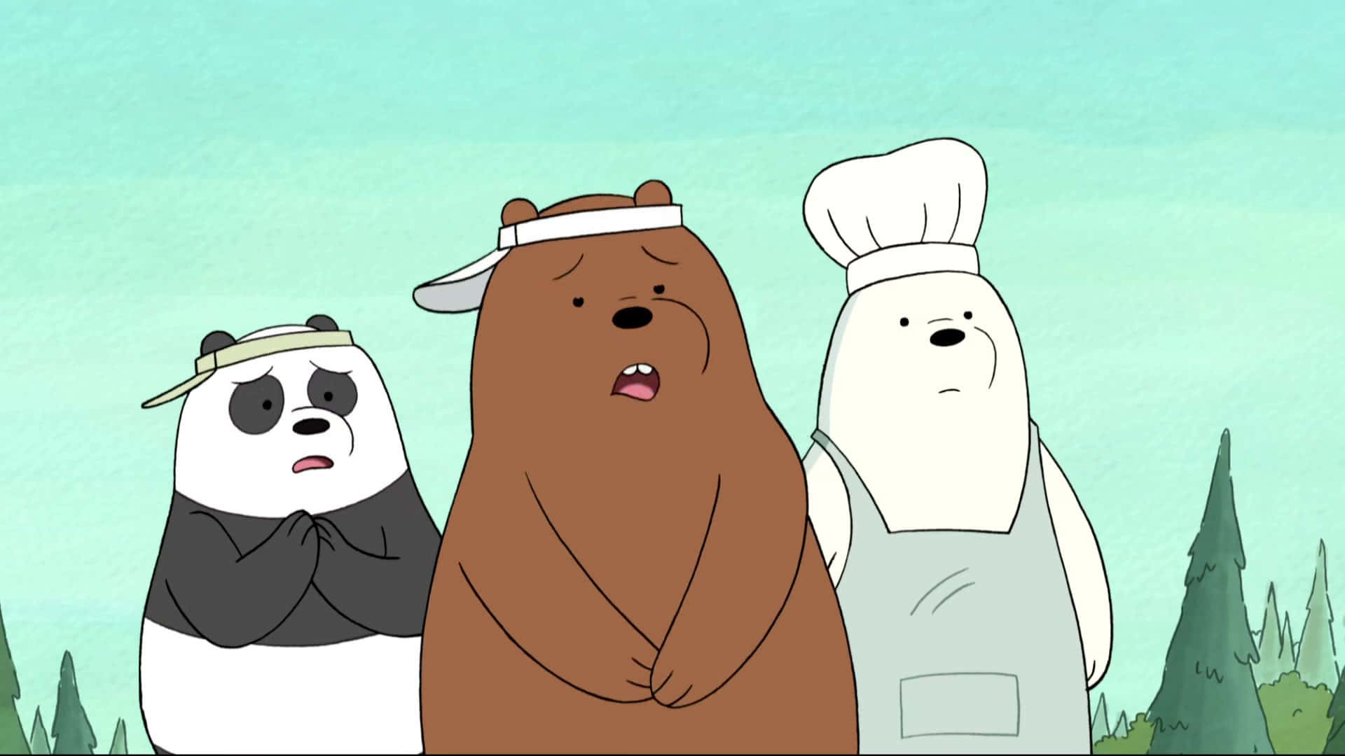 Ice Bear and his brothers enjoy a day of relaxation.