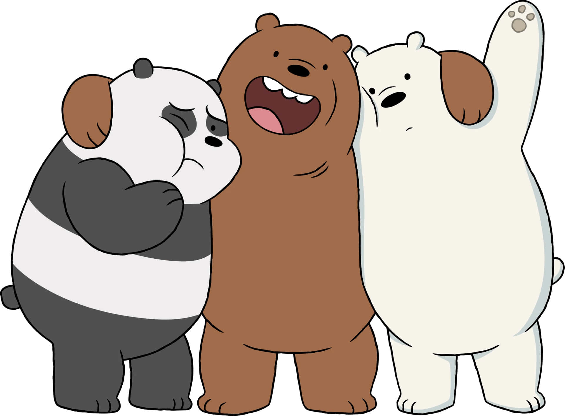 Begleitegrizz, Panda Und Icebear, Während Sie Gemeinsam Abenteuer Erleben!